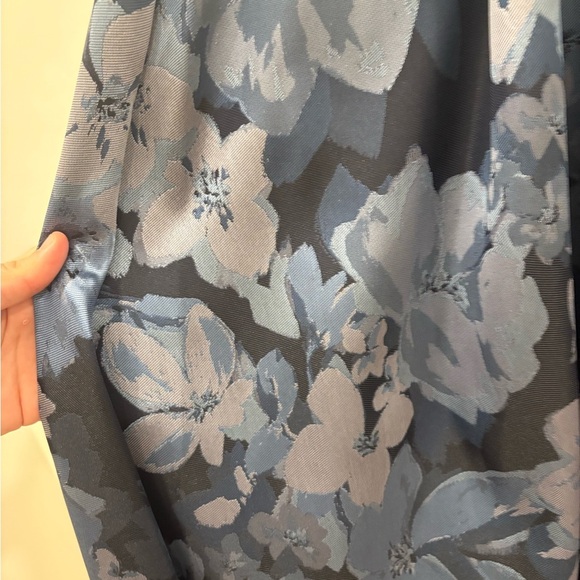 Alex Evenings Navy Floral A Line Mother of the Groom/Bride Dress - Picture 5 of 10